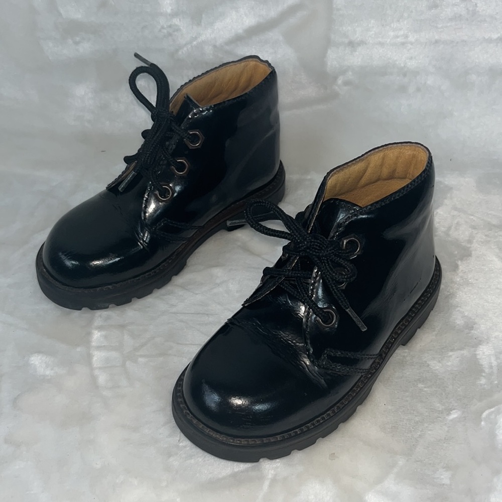 ✅Elefanten Black Dress Shoes size 24 months unisex - Picture 3 of 7
